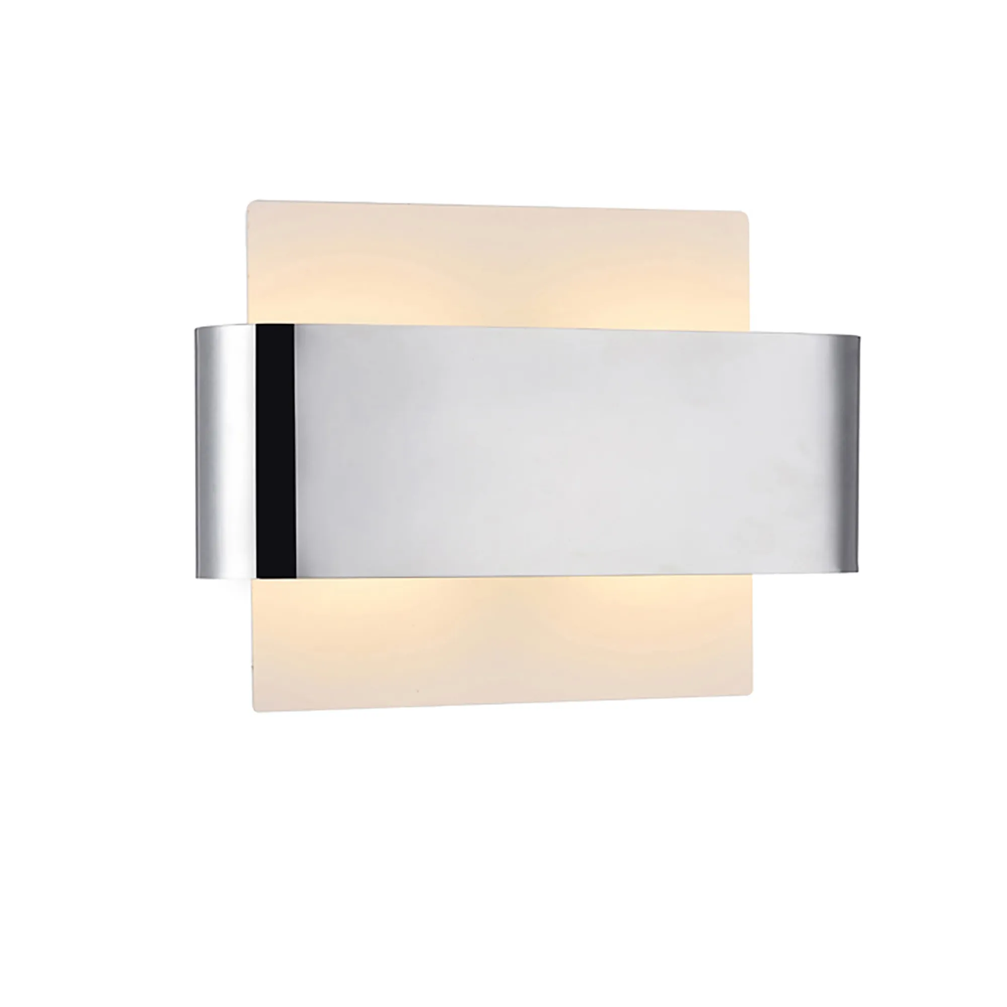 Damo Wall 2 Light Polished Chrome, White D0378  Deco Damo